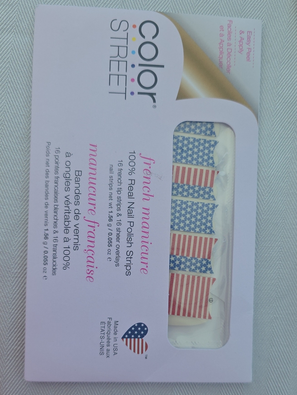 Color Street Red White And belle NAIL STRIPS